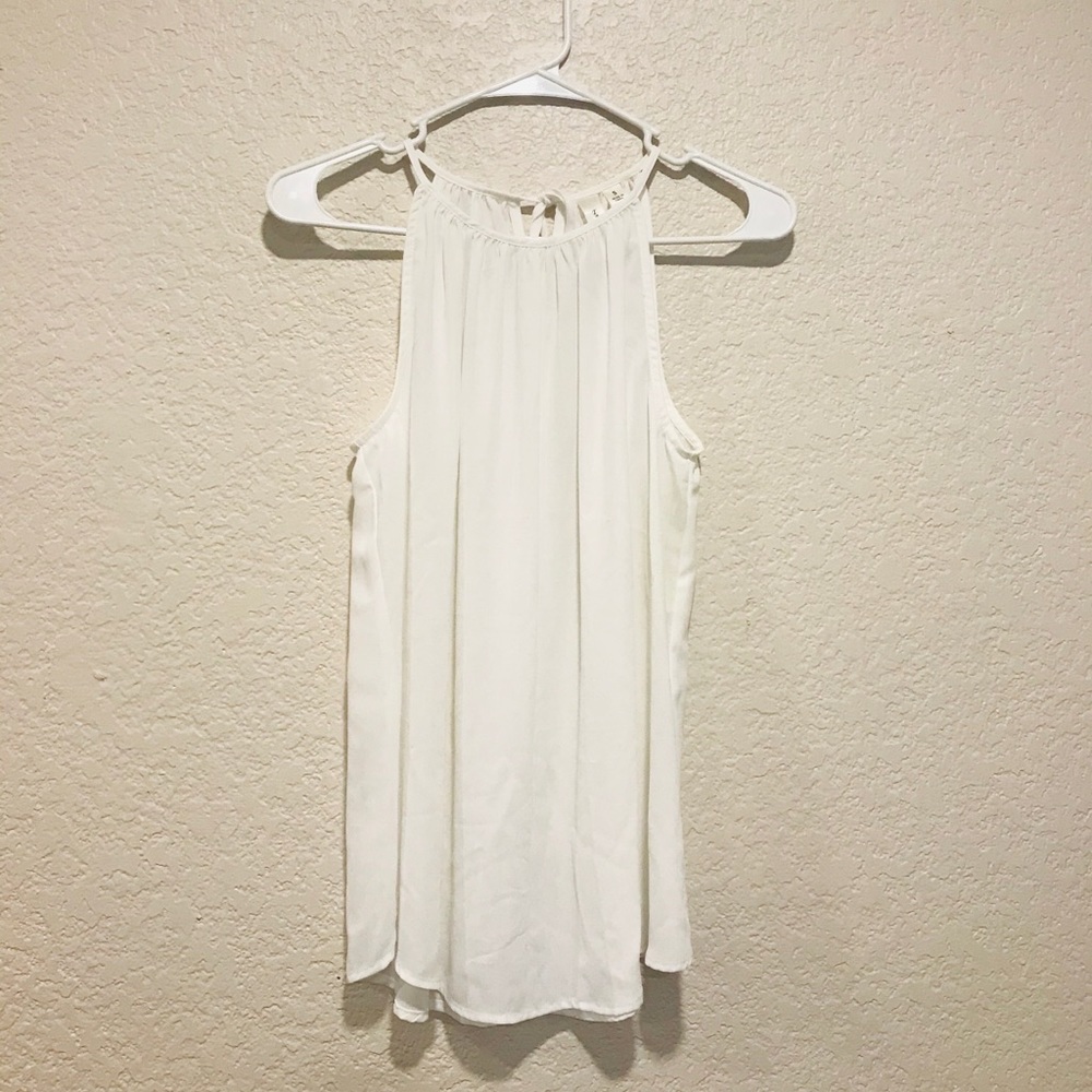 Tacera Women’s Small White Halter Top